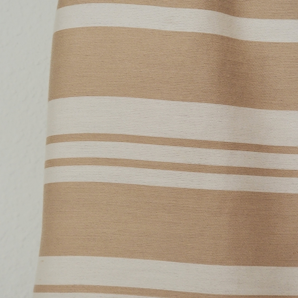 Banana Republic Tan and Cream Striped Boatneck Shift Dress, Size 2 - Picture 3 of 16